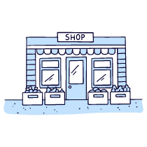 Shop 1 Illustration from Bruxelles Duotone Set