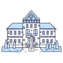 University Illustration from Bruxelles Duotone Set