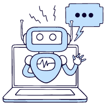 Chat Bot 2 Illustration from Bruxelles Duotone Set