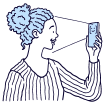 Face Id Illustration from Bruxelles Duotone Set