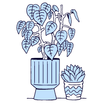 Leisure Food Grow Plants Apartment Balcony 1 Illustration from Bruxelles Duotone Set