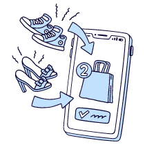 Add Product To Basket 1 Illustration from Bruxelles Duotone Set