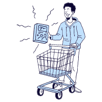 Add Products To Cart Illustration from Bruxelles Duotone Set