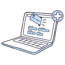 Online Payment Illustration from Bruxelles Duotone Set