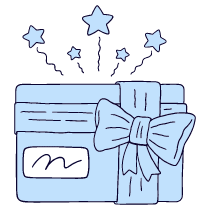 Shopping Gift Cards 1 Illustration from Bruxelles Duotone Set