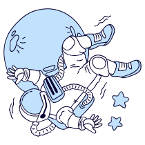 Astronaut 3 Illustration from Bruxelles Duotone Set