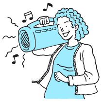 Boombox illustration - Free transparent PNG, SVG. No Sign up needed.