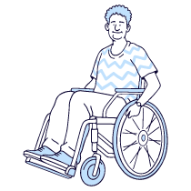 Disable Inclusive And Minorities Illustration from Bruxelles Duotone Set