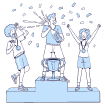 Trophy Awards Illustration from Bruxelles Duotone Set