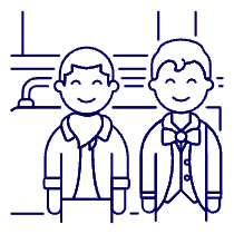 Bus Passengers 1 Illustration from UX Line Set
