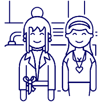 Bus Passengers 4 Illustration from UX Line Set