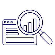 Browser Analyze Chart Illustration from UX Line Set