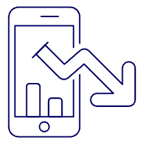 Decreasing Phone Illustration from UX Line Set