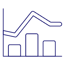 Line Bar Chart Illustration from UX Line Set