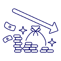 Money Decrease Illustration from UX Line Set