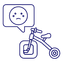 Bad Design Bike Illustration from UX Line Set