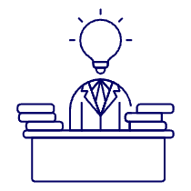 Creative Idea Desk Illustration from UX Line Set