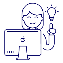 Creative Idea Imac 1 Illustration from UX Line Set