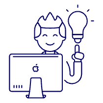 Creative Idea Imac 4 Illustration from UX Line Set