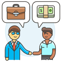 Business Deal 2 Illustration from UX Colors Set
