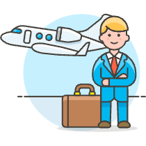 Business Trip 4 Illustration from UX Colors Set