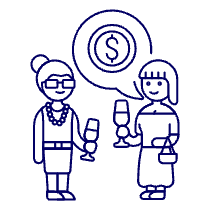 Investment Chat 4 Illustration from UX Line Set