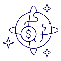 Money Globe Illustration from UX Line Set