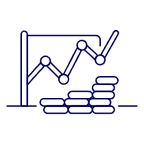 Money Line Graph Illustration from UX Line Set