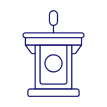 Podium Presentation 2 Illustration from UX Line Set