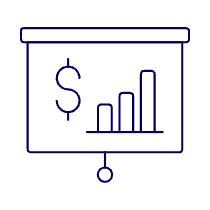 Projector Money Graph Illustration from UX Line Set