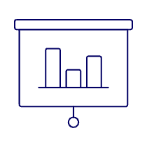 Projector Bar Graph Illustration from UX Line Set