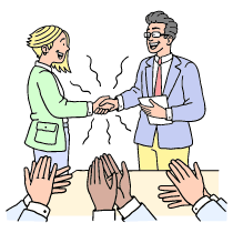 Business Business Deal Success Illustration from Bruxelles Set