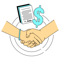 Business Deal Illustration from London Set