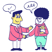 Business Deal Illustration from Havana Set