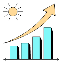 Business Graph Positive Illustration from London Set