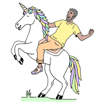 Business Startup Character Black Man Illustration from Bruxelles Set