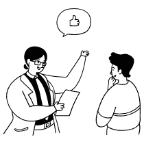 Conversation Businessman Customer 4 Illustration from Milano Set