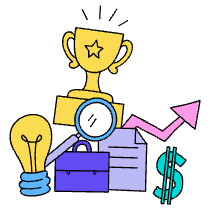 Successful Business Illustration from Dhaka Set