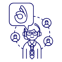 Customer Service Rating 1 4 Illustration from UX Line Set