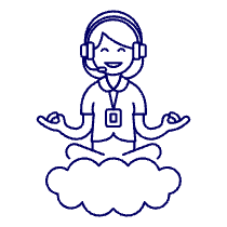 Customer Service Cloud 4 Illustration from UX Line Set