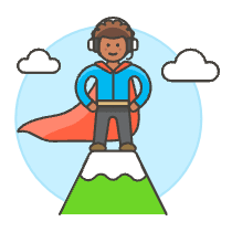 Customer Service Peak 3 Illustration from UX Colors Set
