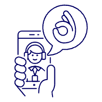 Customer Service Phone 1 Illustration from UX Line Set