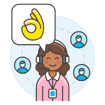 Customer Service Rating 1 3 Illustration from UX Colors Set