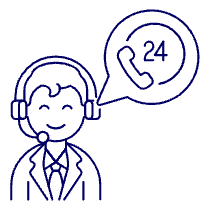 Customer Service Time 1 1 Illustration from UX Line Set