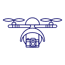Camera Drone 1 Illustration from UX Line Set