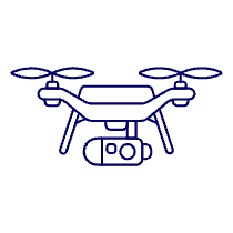 Camera Drone 2 Illustration from UX Line Set