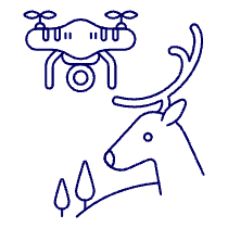 Camera Drone 3 Illustration from UX Line Set