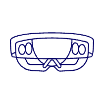 Video Camera Glasses 3 Illustration from UX Line Set