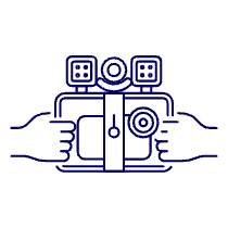 Video Camera Mobile 1 Illustration from UX Line Set