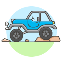 Car Bigfoot Illustration from UX Colors Set